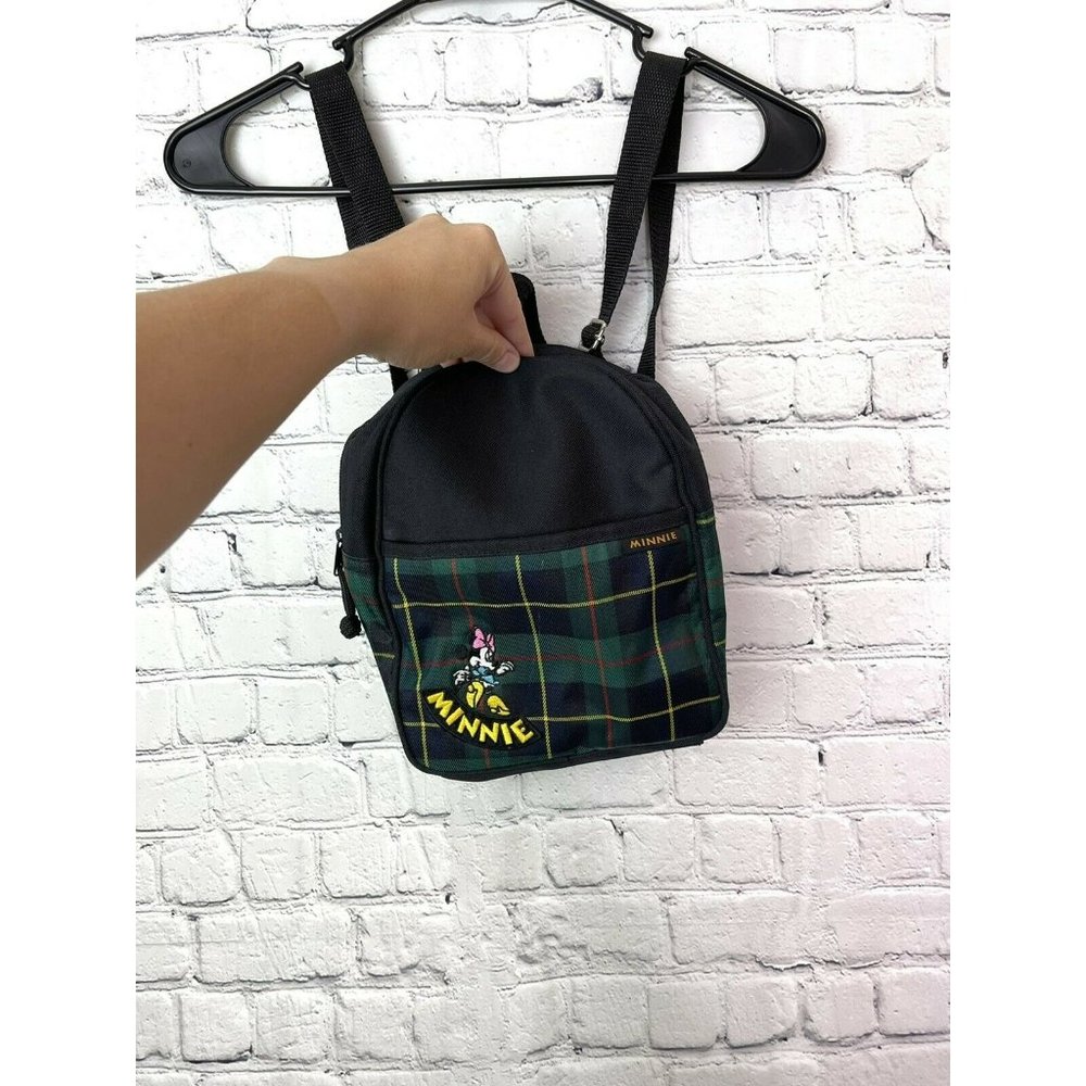 Disney vintage minnie mouse mini backpack green and black